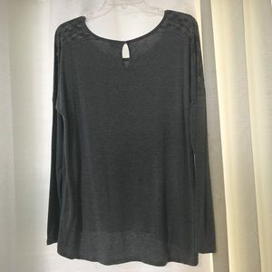 Gray long sleeve shirt size large Tunic